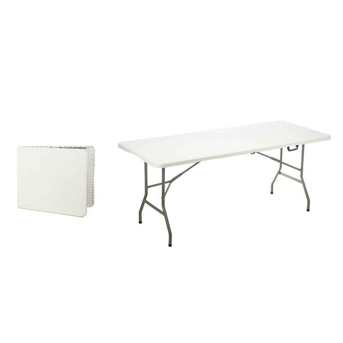 Folding Table White Grey Polyethylene 180 x 70 x 74 cm