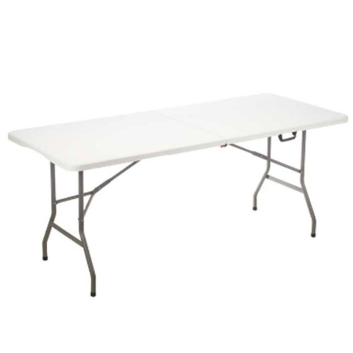 Folding Table Ibergarden White Grey 180 x 70 x 174 cm