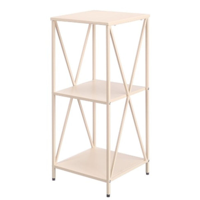 Shelves Gift Decor Beige Metal 33 x 33 x 75 cm