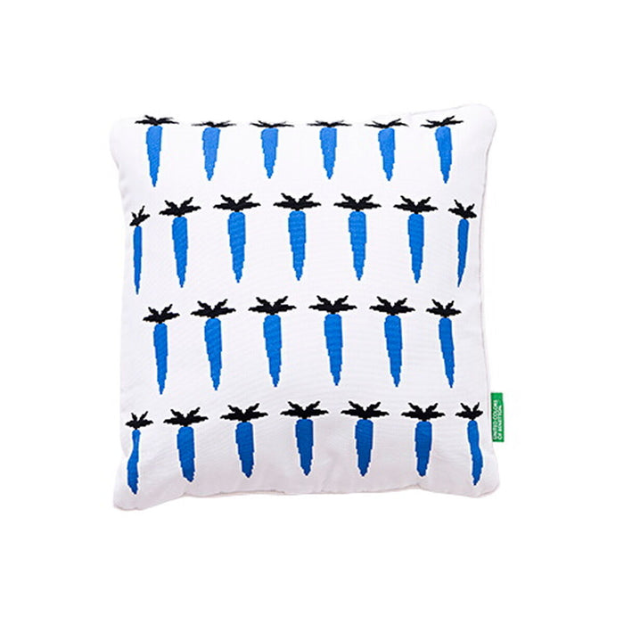 Cushion Benetton Blue White Carrot 40 x 40 cm