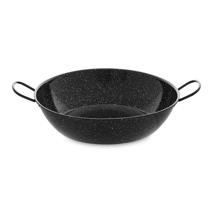 Deep Pan with Handles Vaello Black Enamelled Steel (Ø 34 cm)