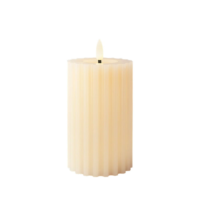 LED Candle Lumineo Cream With relief (AAA)