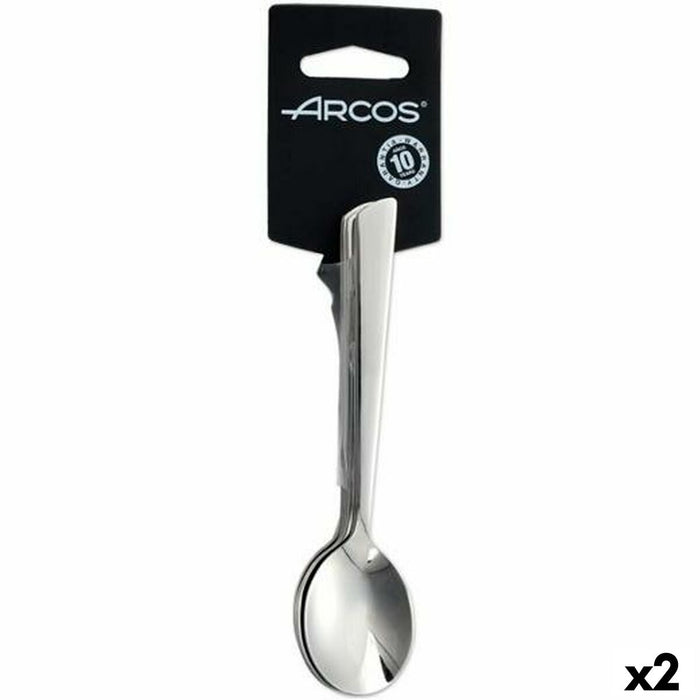 coffee spoons Arcos Toscana Silver Stainless steel (2 Units)