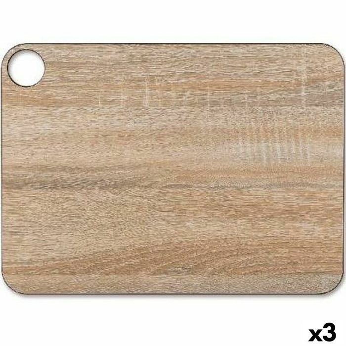 Cutting board Arcos 37,7 x 27,7 cm Brown Resin Fibre (3 Units)