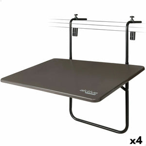 Folding Table Aktive For hanging on the balcony Steel 60 x 66,5 x 40 cm (4 Units)