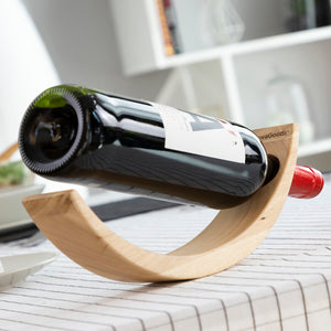 Floating Wooden Wine Bottle Holder Woolance InnovaGoods