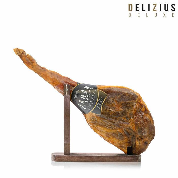 Set of Cellar Cured Ham and Ham Holder Delizius Deluxe