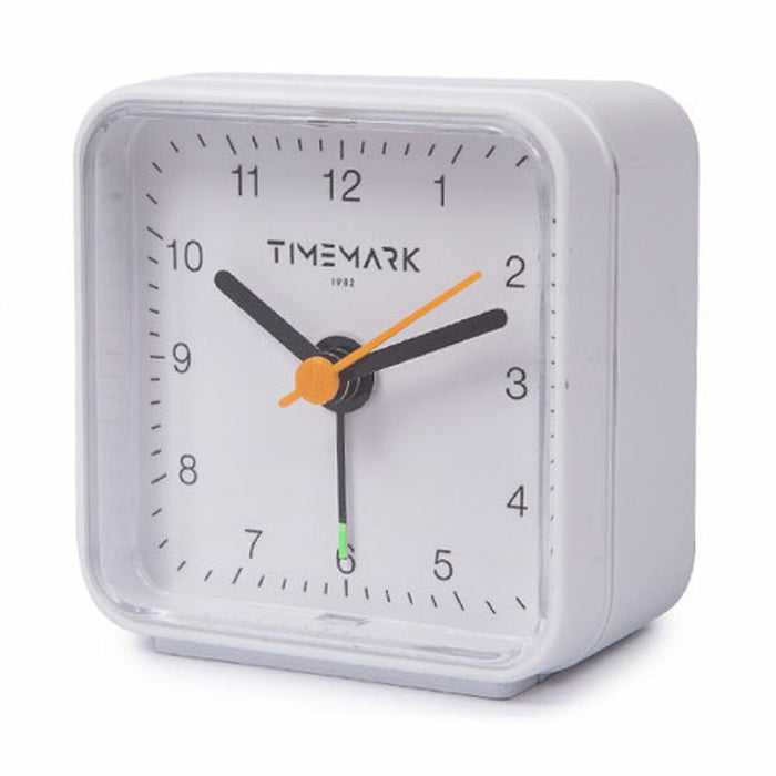 Alarm Clock Timemark White Plastic