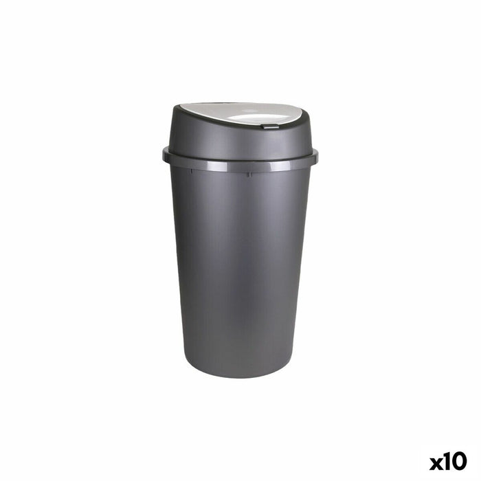 Waste bin Tontarelli Bingo Graphite 45 L (10 Units)