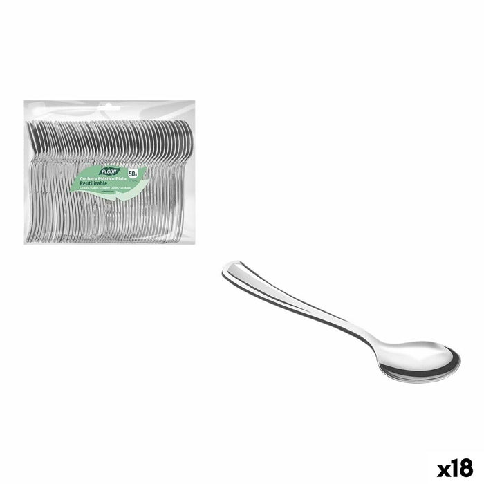 Set of Spoons Algon 17 cm 50 Pieces (18 Units)