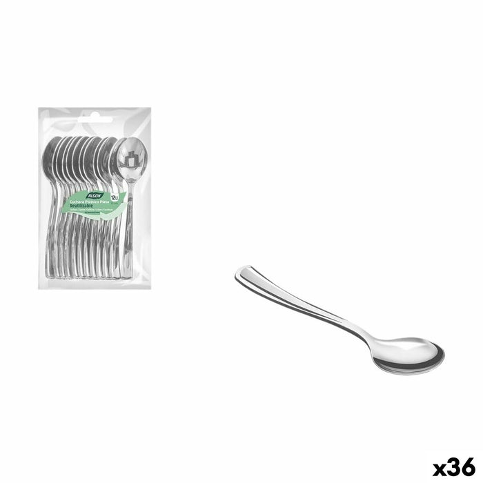 Dessert spoon set Algon 13 cm 12 Pieces (36 Units)