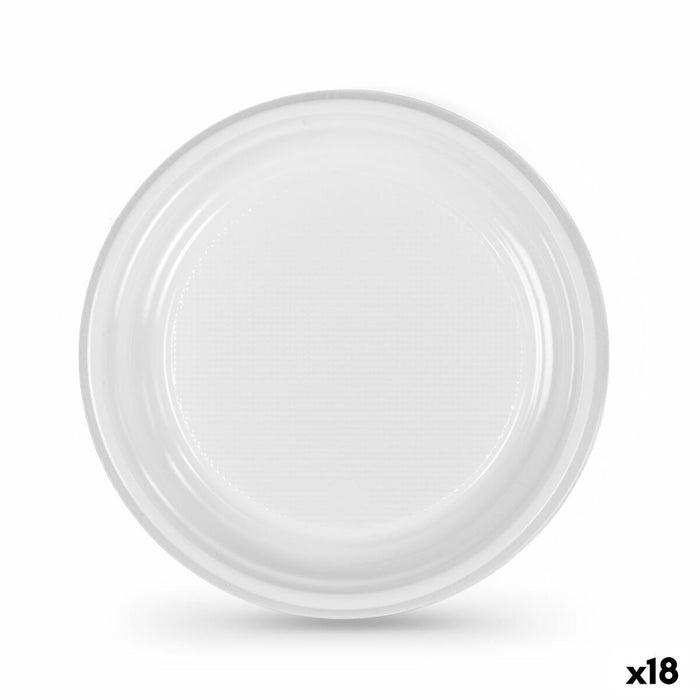 Plate set Algon Plastic 20,5 cm 25 Pieces (18 Units)