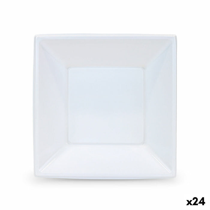 Plate set Algon Plastic 18 cm 6 Pieces (24 Units)