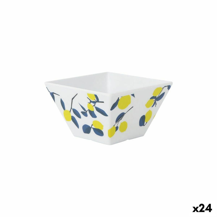 Snack Bowl La Mediterránea Lemon 10 x 10 x 6 cm (24 Units)