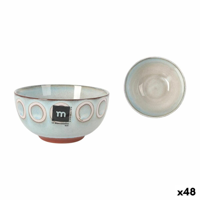 Bowl La Mediterránea Almudena Grey Ø 11 cm (48 Units)