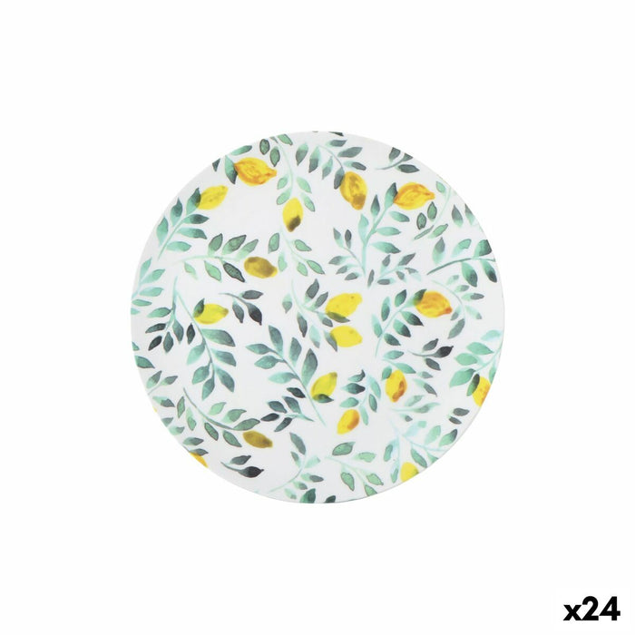 Flat Plate La Mediterránea Lemon 25,5 cm (24 Units)