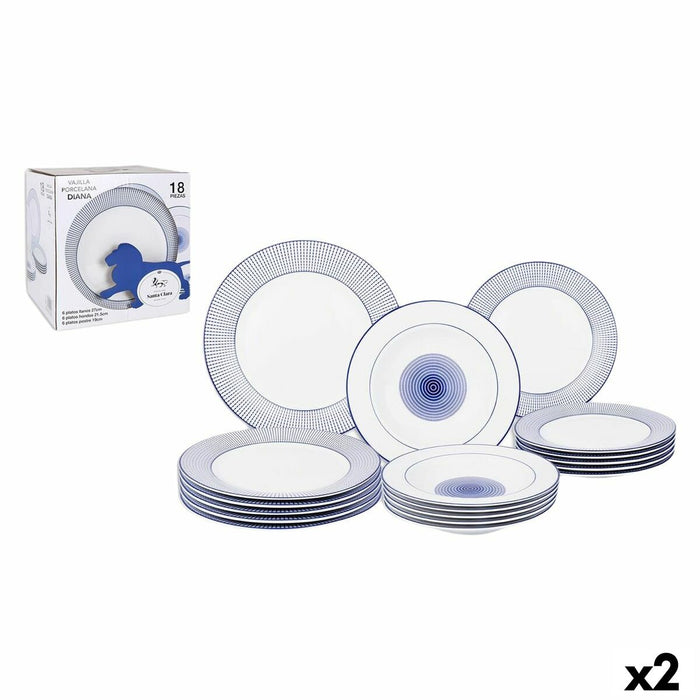 Tableware Santa Clara Diana Circular (2 Units)