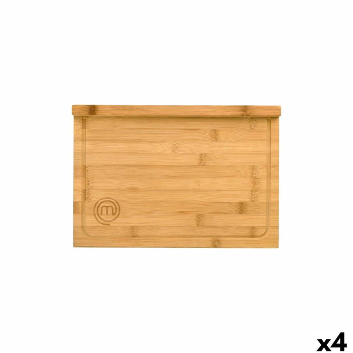 Cutting board MasterChef ENCIMERA 38,5 x 26,5 x 1,5 cm + 2 cm (4 Units)