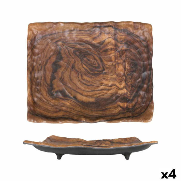 Snack tray Rectangular 31 x 25 x 5 cm (4 Units)