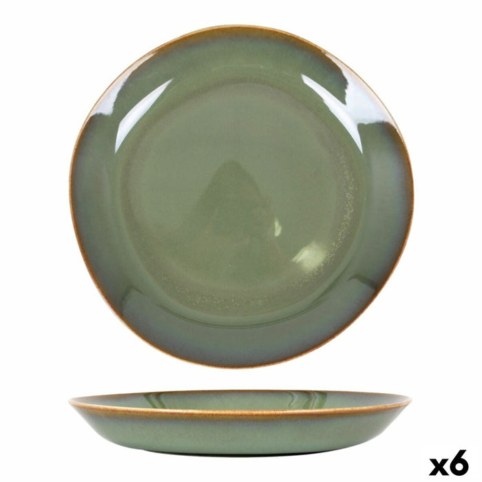 Deep Plate Duomo Green Ø 23 cm (6 Units)