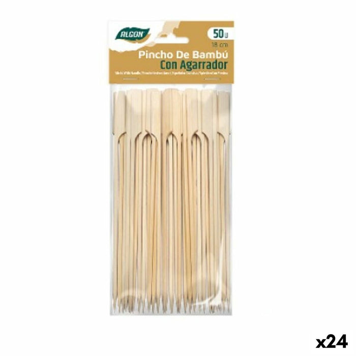 Bamboo toothpicks Algon Bamboo 50 Pieces (24 Units)