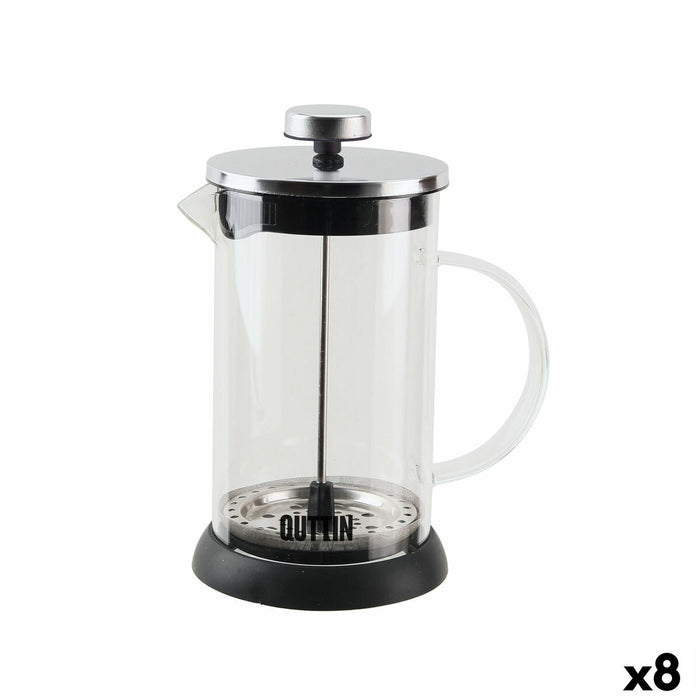 Mug with Infusion Filter Quttin Borosilicate Glass 0,6 L (8 Units)