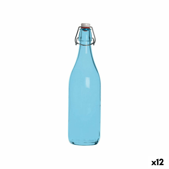 Glass Bottle La Mediterránea Glass 1 L (12 Units)