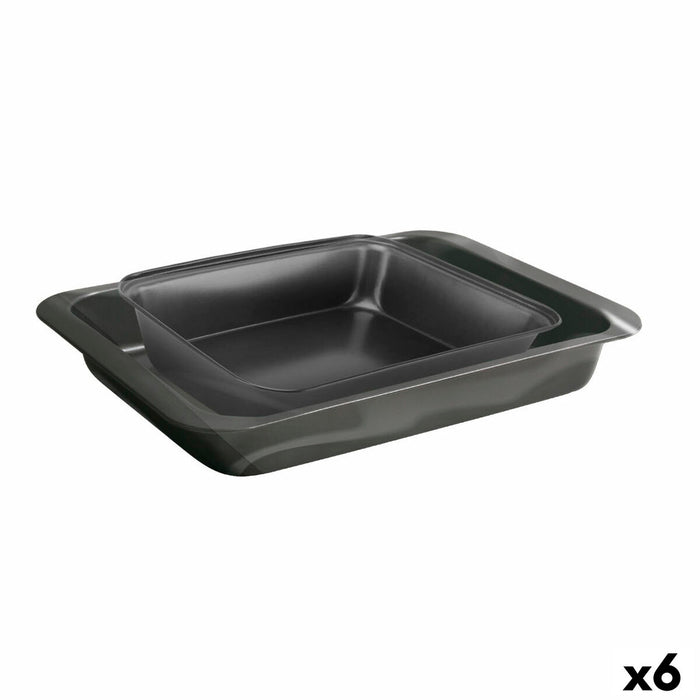Baking tray Quttin Rectangular 34 x 24 cm 42 x 29 cm (2 Pieces) (6 Units)