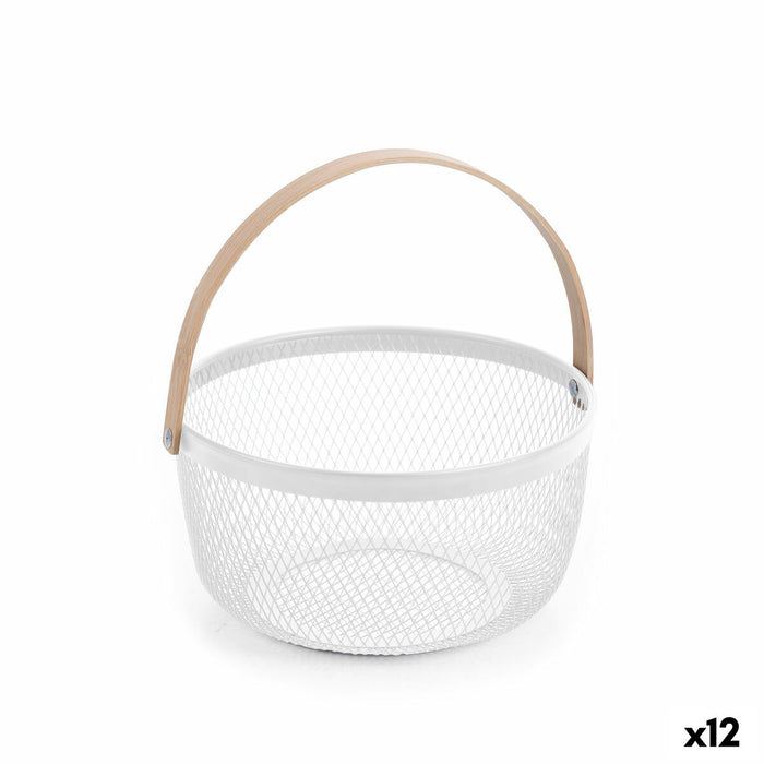 Basket Confortime Metal Bamboo (12 Units)