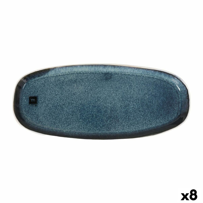 Serving Platter La Mediterránea Savina Oval Ø 33 x 14,6 x 2,5 cm (8 Units)