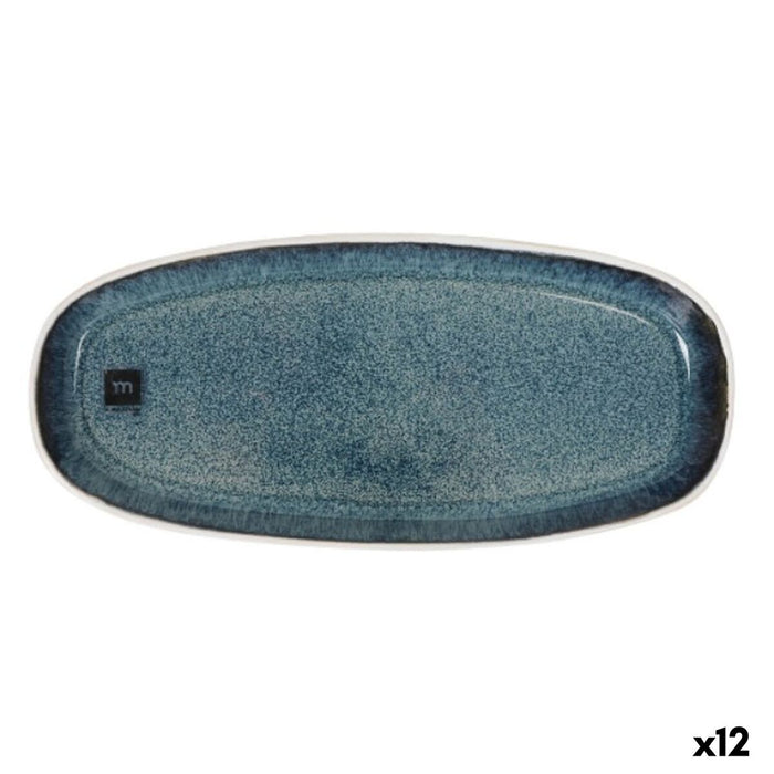 Serving Platter La Mediterránea Savina Oval Ø 25,5 x 11,6 x 2,4 cm (12 Units)
