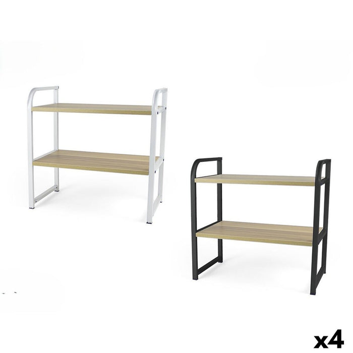 Shelves Confortime Wood Metal 40 x 20 x 38,5 cm (4 Units)