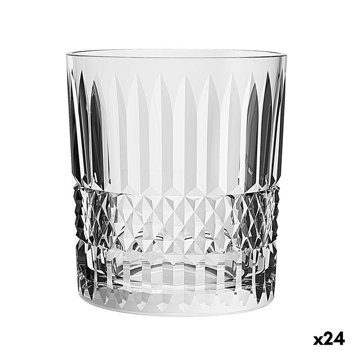 Glass La Mediterránea Phasai geneve Transparent Glass 350 ml (24 Units)
