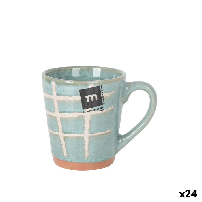 Cup La Mediterránea Cuadric 220 ml Ceramic (24 Units)