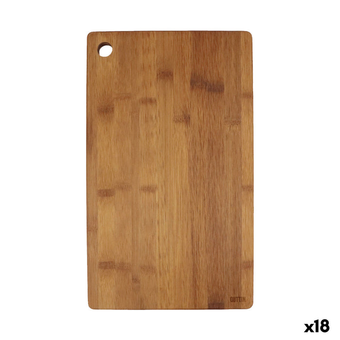 Cutting board Quttin Dark brown 37 x 22 x 1,7 cm (18 Units)