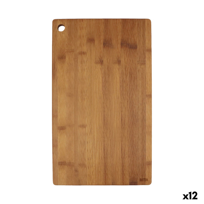Cutting board Quttin Dark brown 45 x 27 x 1,7 cm (12 Units)