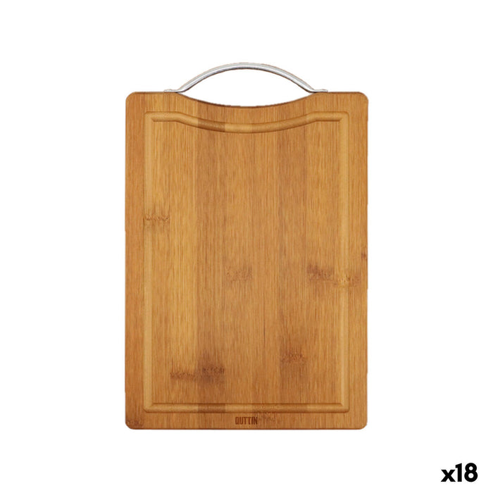 Cutting board Quttin Dark brown 27 x 20 x 1,5 cm (18 Units)