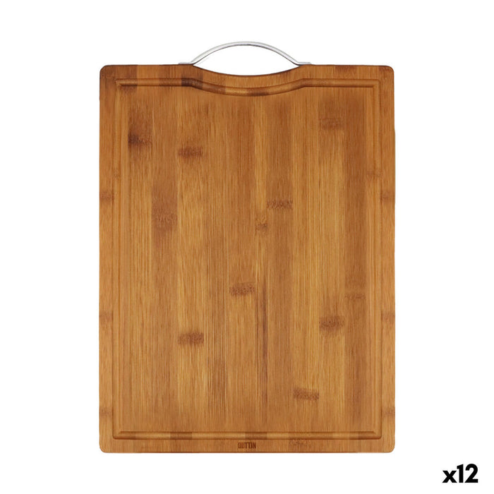 Cutting board Quttin Dark brown 39,5 x 30 x 1,5 cm (12 Units)