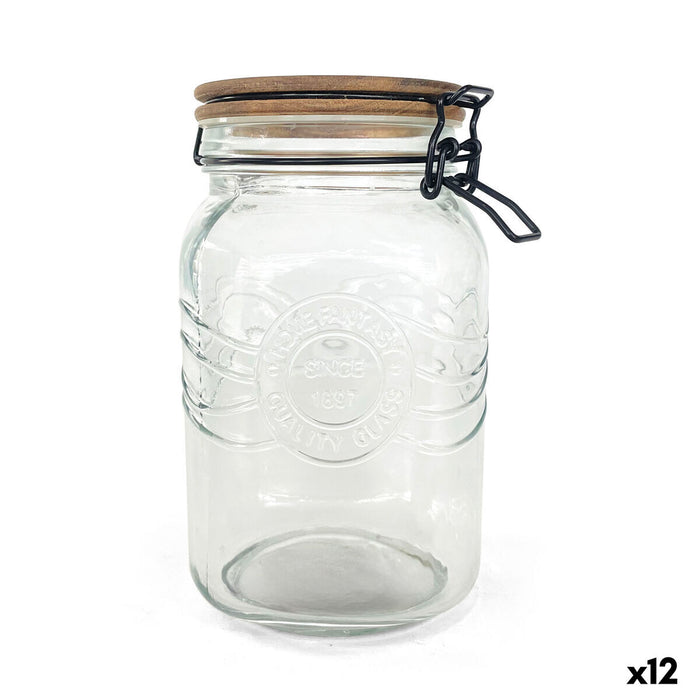 Jar La Mediterránea Transparent 1,5 L (12 Units)