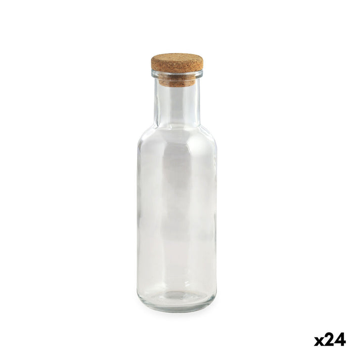 Glass Bottle La Mediterránea Transparent Glass 1 L (24 Units)