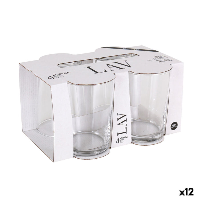 Set of glasses LAV BEST 520 ml Transparent Glass (12 Units)