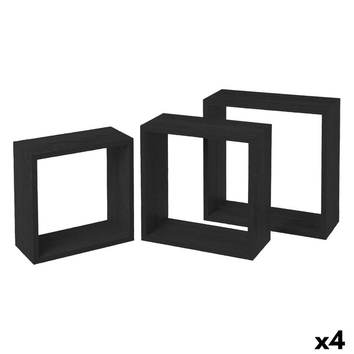 Shelves MobleKit Black 3 Pieces (4 Units)