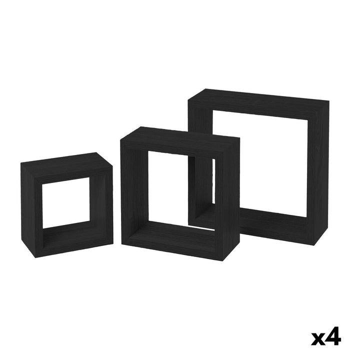 Shelves MobleKit Black 3 Pieces (4 Units)
