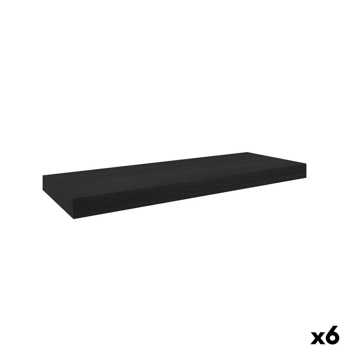 Shelve MobleKit Black Wood 60 x 23,5 x 3,8 cm (6 Units)