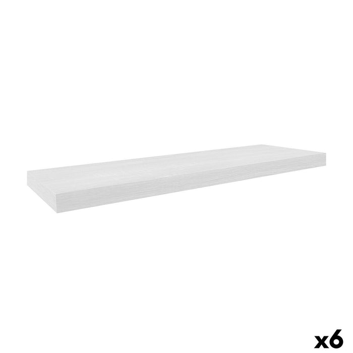 Shelve MobleKit White Wood 80 x 23,5 x 3,8 cm (6 Units)
