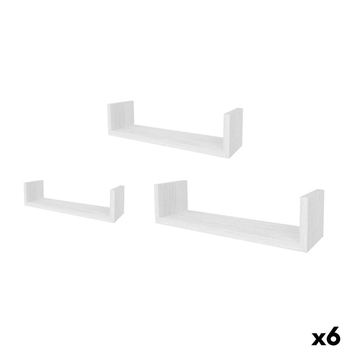 Shelves MobleKit White 3 Pieces (6 Units)
