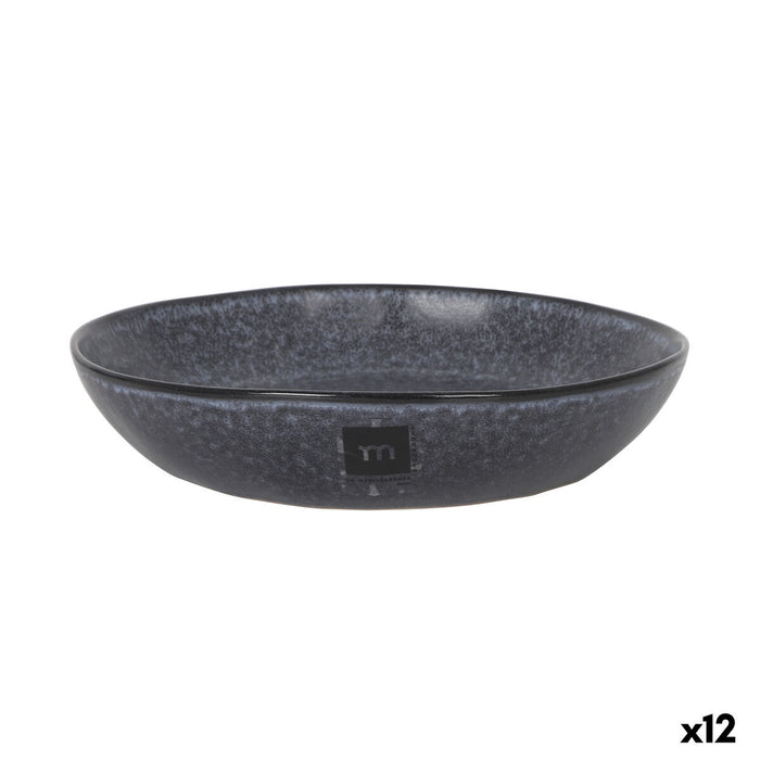Deep Plate La Mediterránea Nebula Grey Ceramic (12 Units)