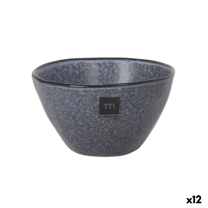 Bowl La Mediterránea Nebula Grey Ceramic 630 ml (12 Units)