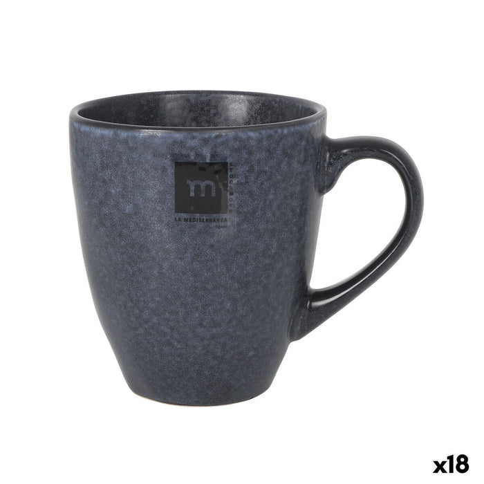 Mug La Mediterránea Nebula Grey 410 ml Ceramic (18 Units)