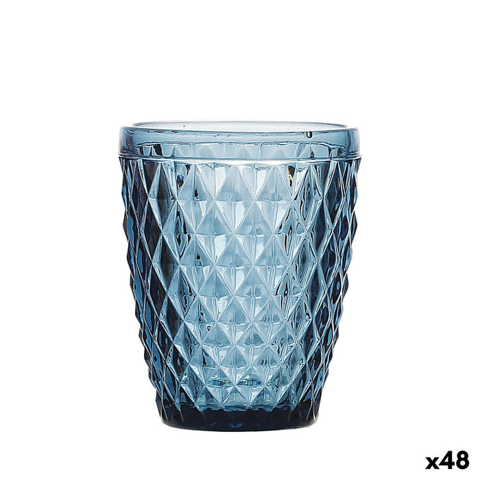Glass La Mediterránea Sidari Blue Glass 270 ml (48 Units)